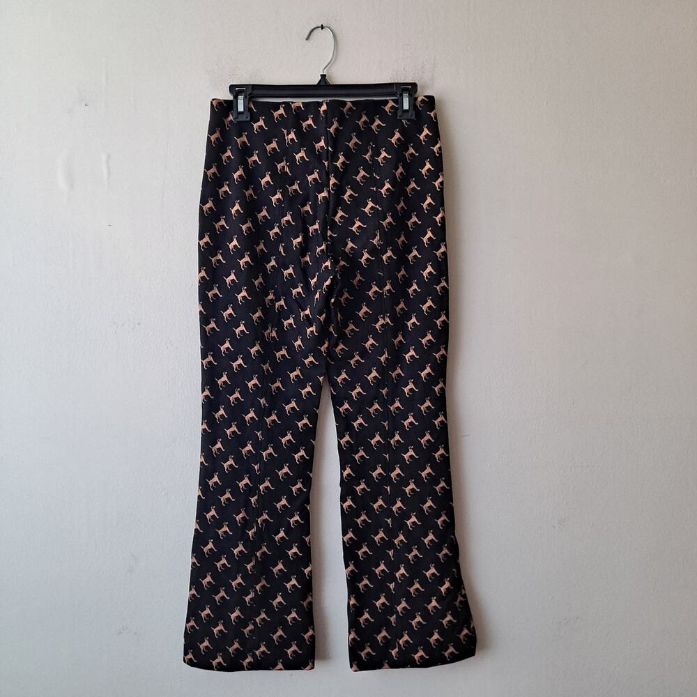 Maeve Black Pants with Tan Motif Boot Cut - Picture 5 of 12